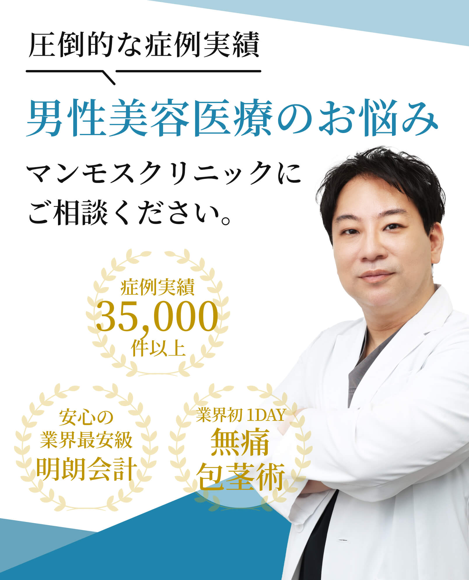 男性美容医療のお悩み